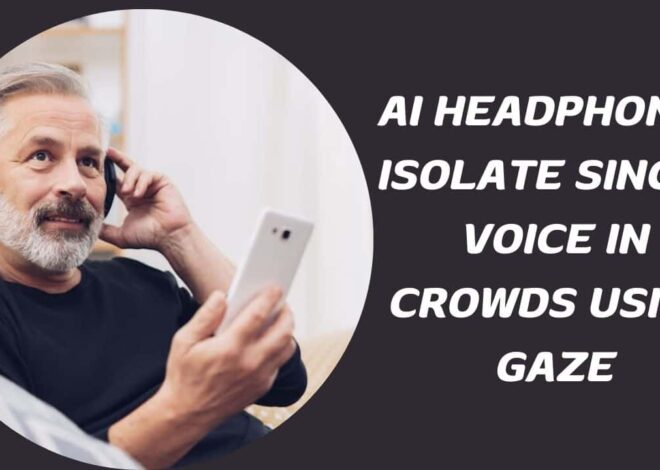 AI Headphones Isolate Single Voice in Crowds Using Gaze